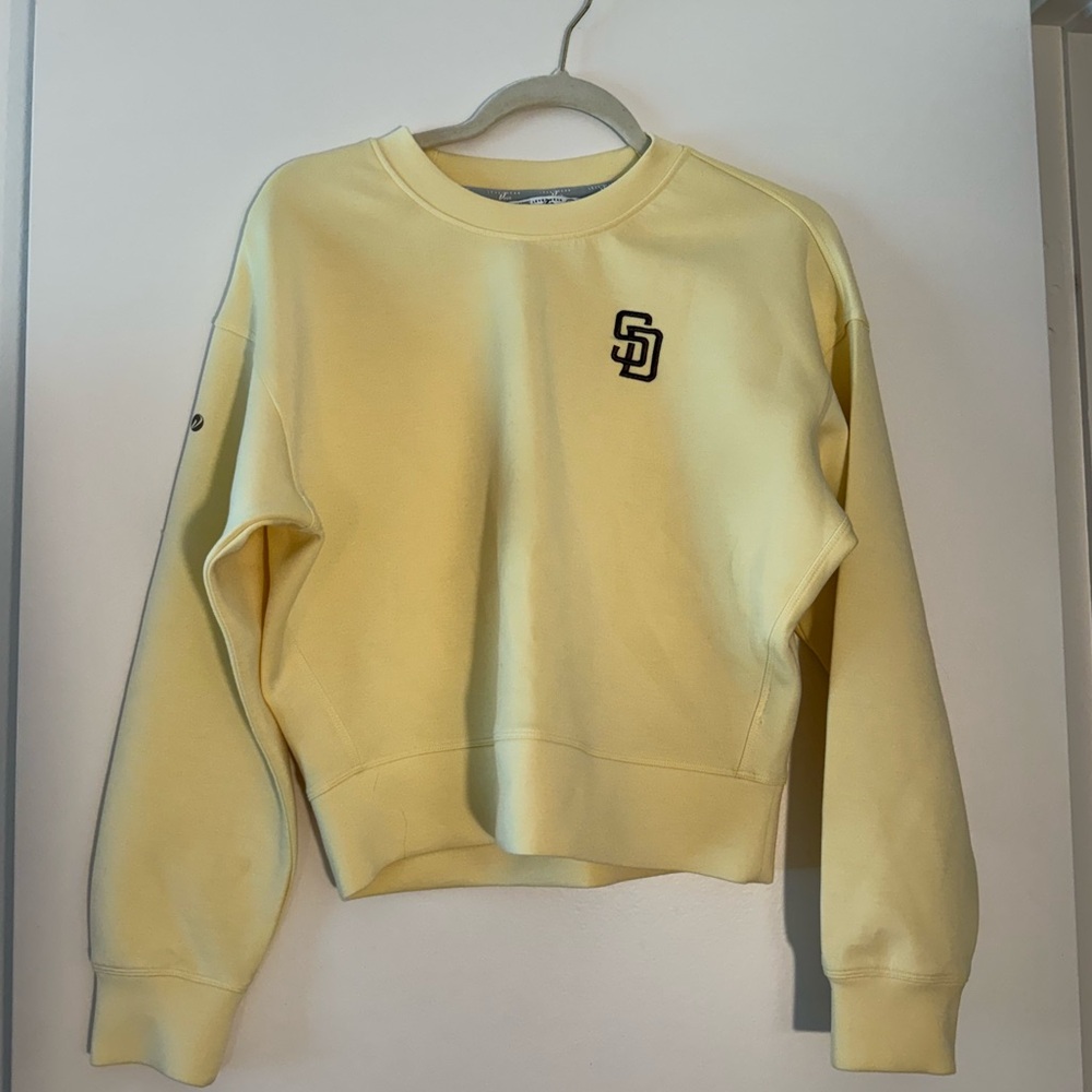 San Diego Padres Yellow Crewneck Sweatshirt